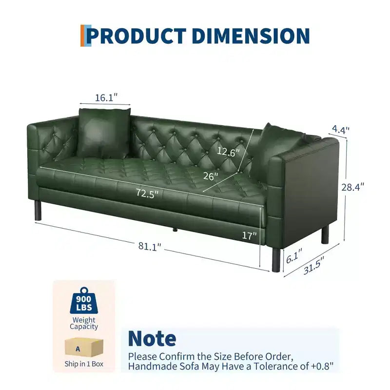81 canapés modernes pour salon, canapé en cuir avec boutons faits main, canapé 3 places avec assise profonde, canapé Chesterfield marron pour appartement