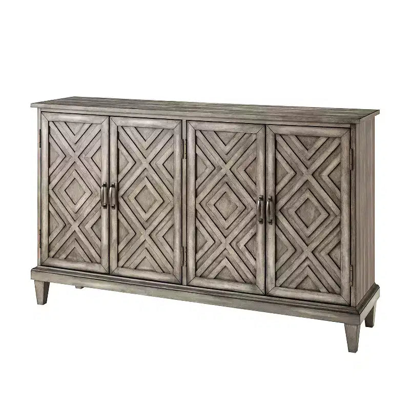 Jochen 60 Wide Sideboard with Adjustable Shelves|ARTFUL LIVING DESIGNS-WHITE
