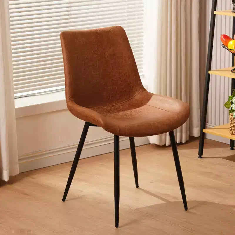 Chaises de salle à manger au design minimaliste et de style moderne pour cuisine et salle à manger, ensemble de 4 chaises de salle à manger sans accoudoirs à structure solide
