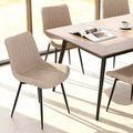 Okak Modern Style Minimalist-Design Home Dining Chairs for Kitchen Dining Room,Solid Frame Armless Seating Dining Chair Set of 4