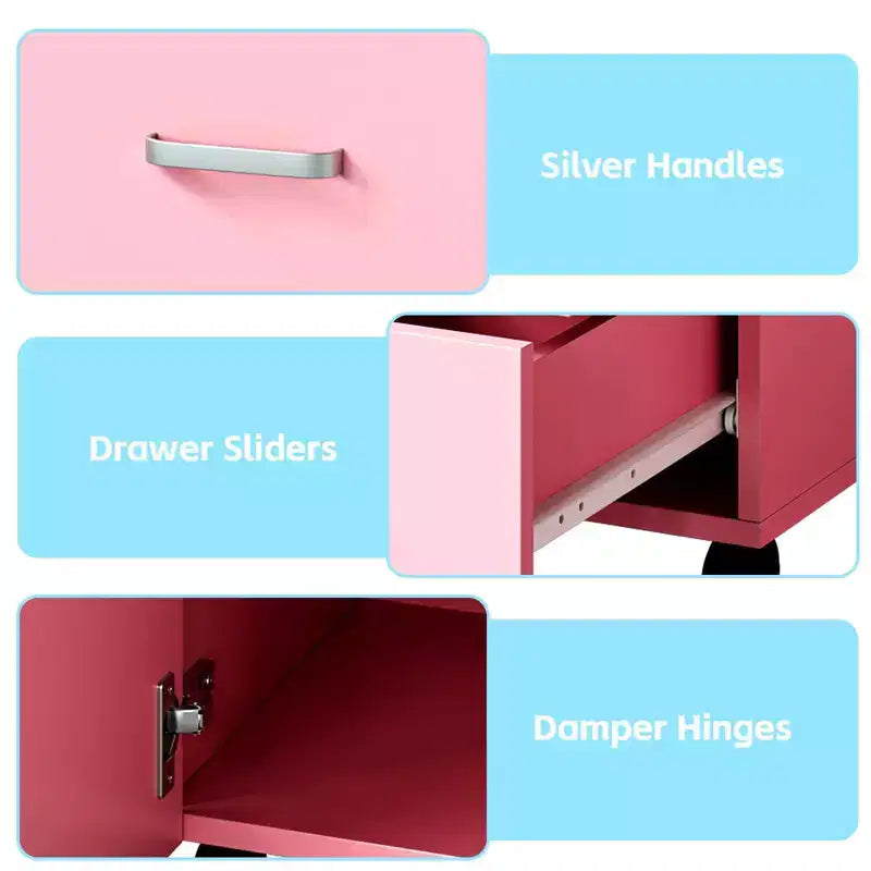 Table de manucure, bureau à ongles pour technicienne en pose d'ongles, poste de travail pour ongles avec collecteur de poussière électrique, table de rangement pour salon de manucure