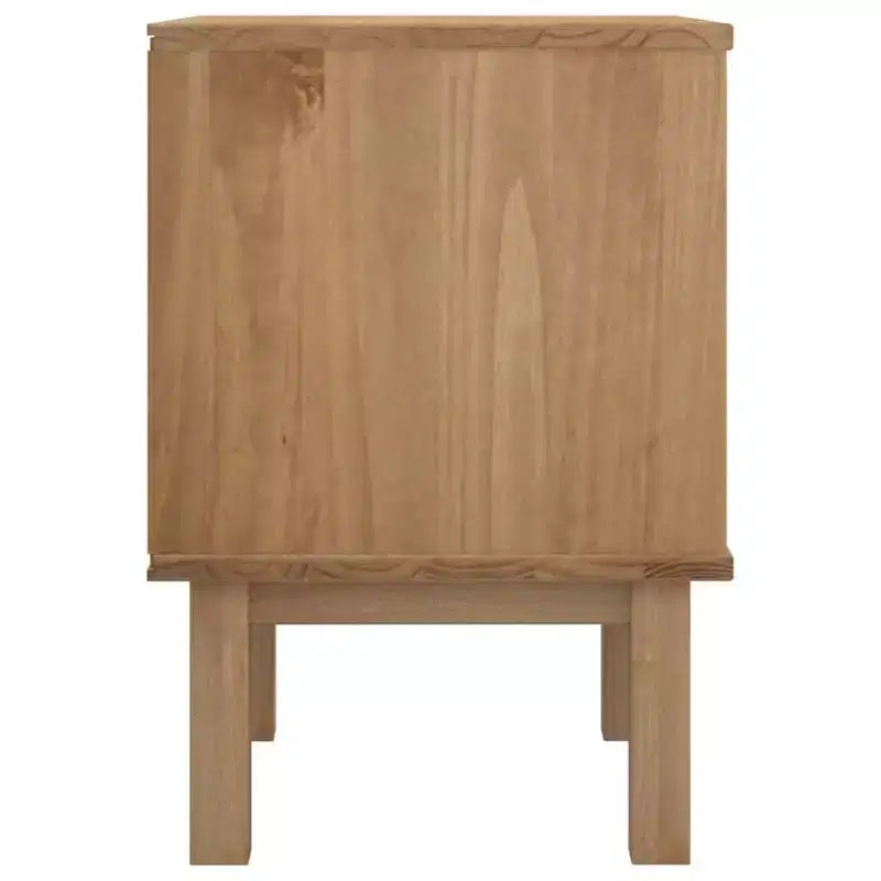 Table de chevet en pin massif marron rustique 45 x 39 x 57 cm