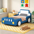 Luxystar Twin Size Race Car-Shaped Platform Bed with Safety Side Rails
