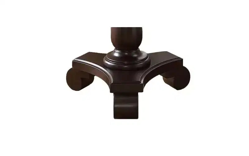 Table d'appoint piédestal ronde en bois, table de bout traditionnelle de 66 cm avec pieds sculptés, petite table basse intemporelle pour salon et chambre