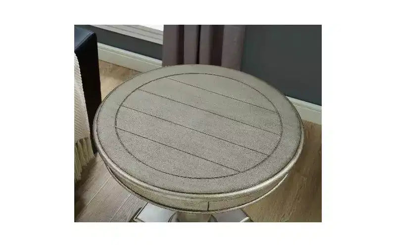 Table d'appoint piédestal ronde en bois, table de bout traditionnelle de 66 cm avec pieds sculptés, petite table basse intemporelle pour salon et chambre