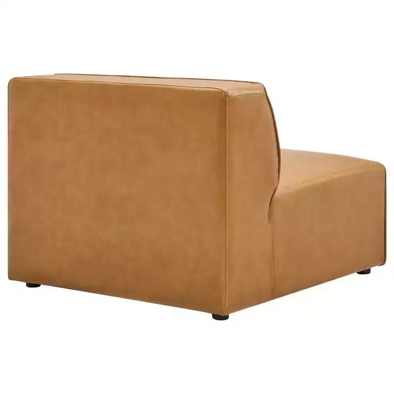 Chaise sans accoudoirs en cuir végétalien