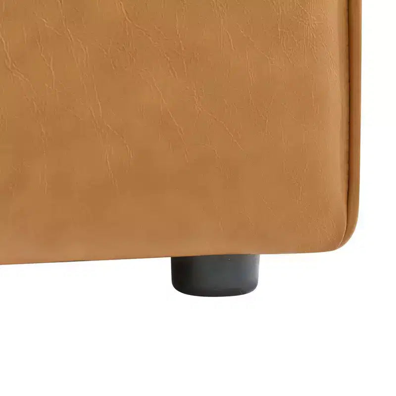 Chaise sans accoudoirs en cuir végétalien