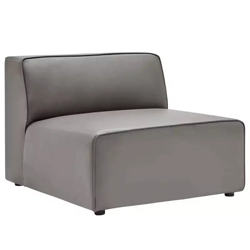 Mingle Vegan Leather Armless Chair - Modway