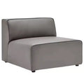 Mingle Vegan Leather Armless Chair - Modway